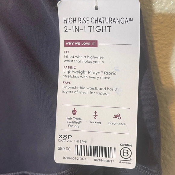 Ahleta high rise chaturanga 2 in 1 tight - Picture 6 of 6